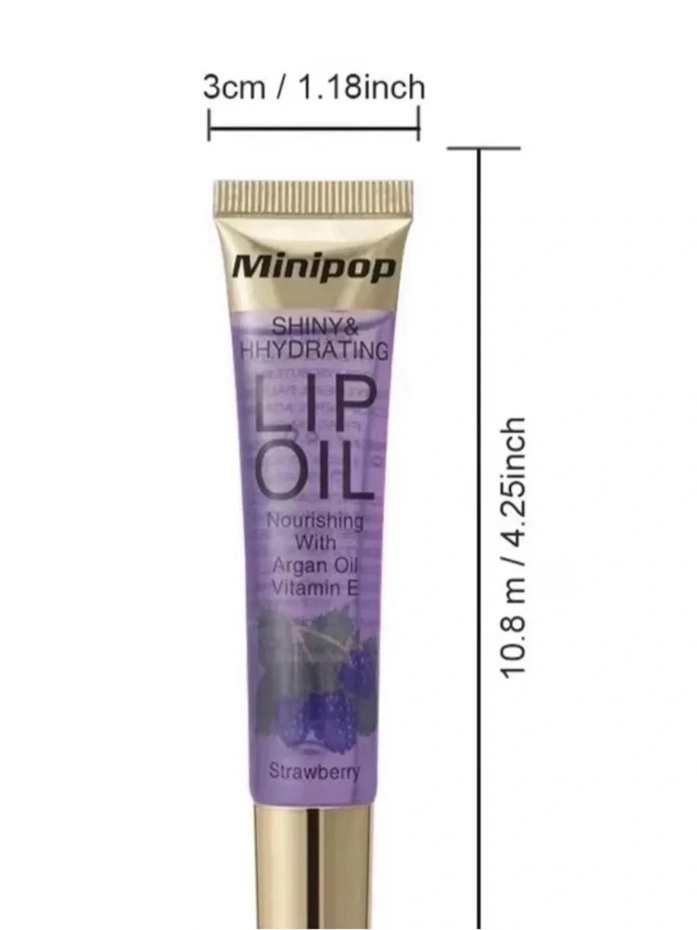 Minipop Shiny & Hydrating Lip Oil — Pink